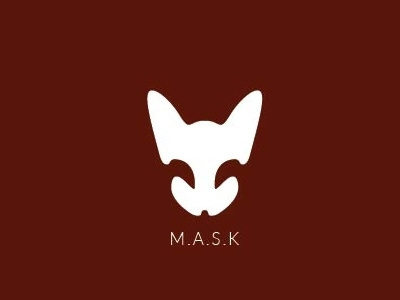 Mask Logo design fox logo mask