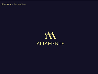 Altamente 2d brand branding design fashion illustration logo logomark shop typo logo