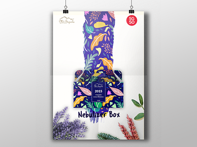 Nebulizer box 2 2d brand branding design illustration indentity poster product trend 2019 trending