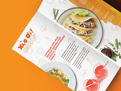 Brochure pancake restaurant 2d brand branding brochure design illustration indentity trend 2019 trending