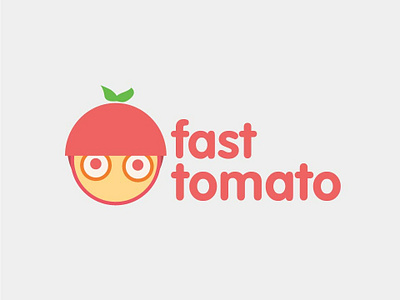 Fast Tomato! 2d 2d art 2d character brand branding design fast icon illustration indentity logo tomato trend trend 2019 trending vector