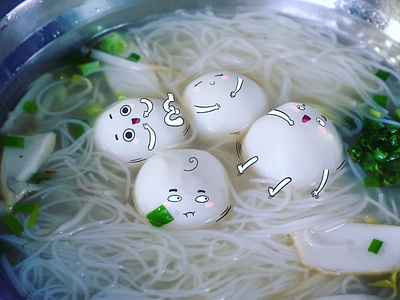 Fish ball noodles