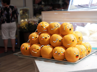 Bright 2d 2d art cute design fruits funny illustration indentity ipadpro orange procreateapp scary trend 2019 trending