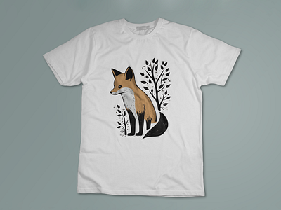 "Fierce Fox T-Shirt Design - Show off your wild side"