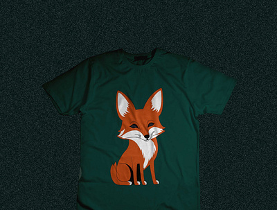"Cute Fox T-Shirt - Perfect for Animal Lovers" action taking branding custom t shirt design design fashion. festival wear graphic design illustration logo minimal t shirt design ui ux vector