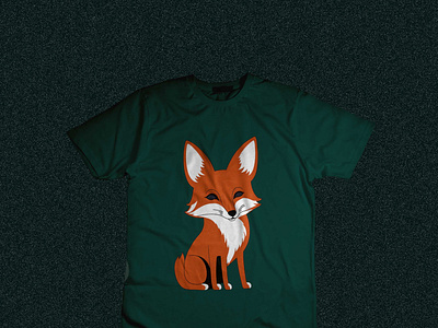 "Cute Fox T-Shirt - Perfect for Animal Lovers" action taking branding custom t shirt design design fashion. festival wear graphic design illustration logo minimal t shirt design ui ux vector