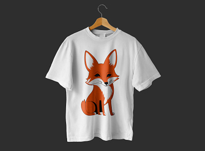 "Cute Fox T-Shirt - Perfect for Animal Lovers" custom t shirt design festival wear minimal t shirt design party wear