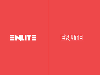 Enlite - Personal & Professional Development - Identity Concept brand mark branding flat identity logo minimalist typographic