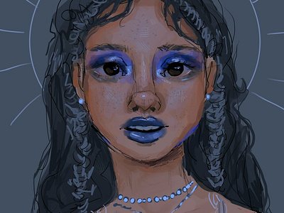 Blue makeup Portrait