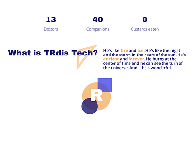 What is TRdis Tech? brutalism brutalist company company description concept doctor doctor who fire ice tardis tech visual design website website concept website design