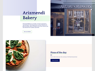 Arizmendi Bakery Website Part II