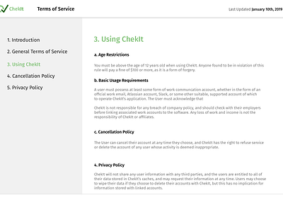 Terms Of Service app app design checklist checklist app daily ui 089 daily ui terms of service dailyui terms and conditions terms of service visual design web design