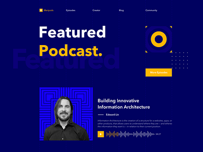 Podcast Website Exploration design exploration website