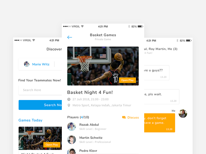 Teammates Mobile App Design by Fakhrul Fadillah on Dribbble