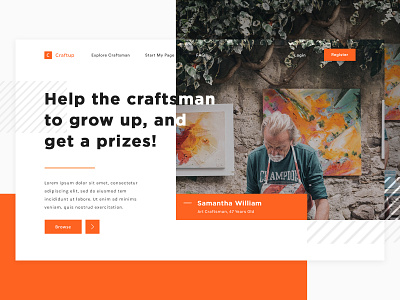 #Exploration of Craftup Landing Page