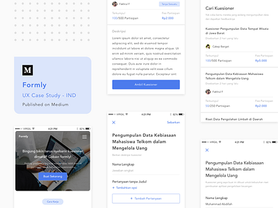 #UX Case Study - Formly case study minimalist website