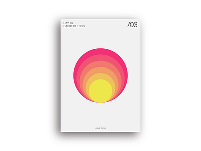 PosterSeries | BasicBlends | Desert blendtool colour design geometric graphics illustrator minimalist modern poster print vector