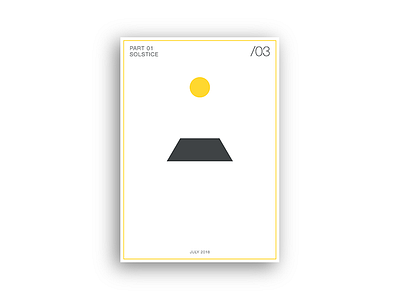 PosterSeries | Solstice | Part 01 colour design geometric graphics illustrator minimalist modern modernist poster print vector