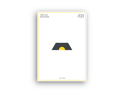 PosterSeries | Solstice | Part 02 colour design geometric graphic design illustrator minimalist modern modernist poster print vector