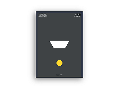 PosterSeries | Solstice | Part 03 colour design geometric graphic design illustrator minimalist modern modernist poster print vector