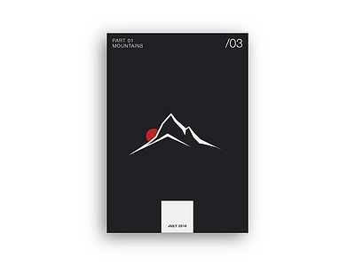 PosterSeries | Mountains | Vulcan colour design geometric graphic design illustrator minimalist modernist mountains poster print vector