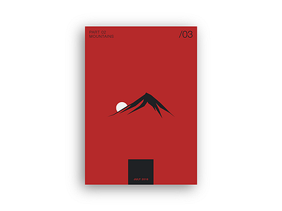 PosterSeries | Mountains | Tengu colour design geometric graphic design illustrator minimalist modernist mountains poster print vector