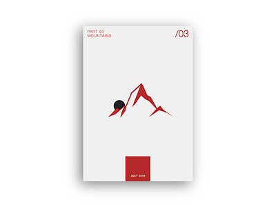 PosterSeries | Mountains | Skadi colour design geometric graphic illustrator minimalist modernist mountains poster print vector