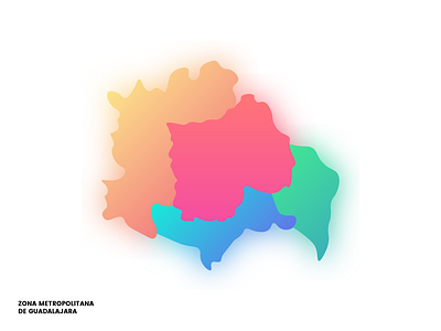 ZMG Municipalities Division Map gradients identity map sweet vector zmg