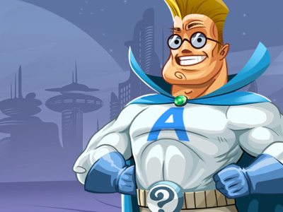Superhero character design illustration super hero