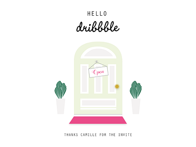 Hello Dribbble adobe experience design first shot
