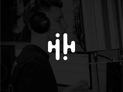 Double H music logo concept