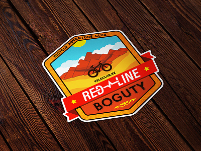 Red Line Boguty Adventure Sticker