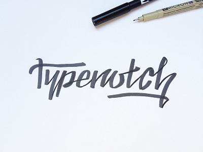Typenotch character font hand drawn lettering logo logotype sketch type typography
