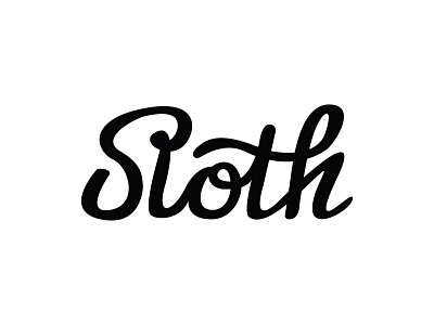 Sloth character font hand drawn lettering logo logotype type typography