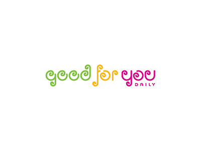 good for you daily character custom font hand made lettering logo logotype luke lukedesign type typography