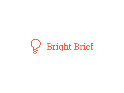 Bright Brief icon light bulb luke logo logodesign lukedesign mark speech bubble symbol