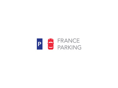 France Parking flag france icon mark parking