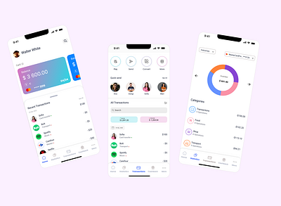 Mobile Bank App - UI/UX app bank banking design figma mobileui ui uiux ux
