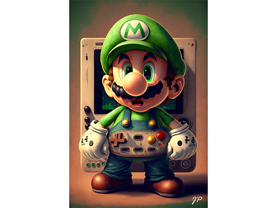 Luigi absract cinematic creative design graphic design illustration