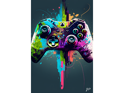 Gaming Controller absract cinematic creative design graphic design illustration