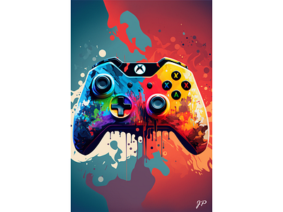 Gaming Controller absract cinematic creative design graphic design illustration