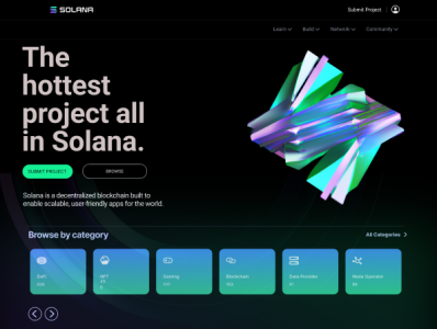 Solana Ecosystem Homepage