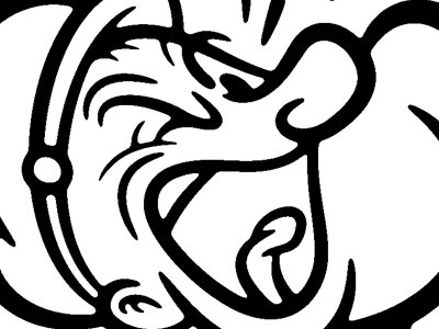 Popeye bluto cartoon fleischer illustration pain popeye scream spinach vector vintage yell