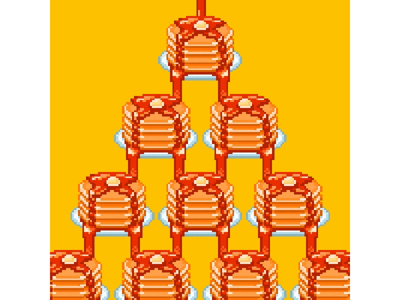 Syrup Fountain gif pancakes pixel art syrup