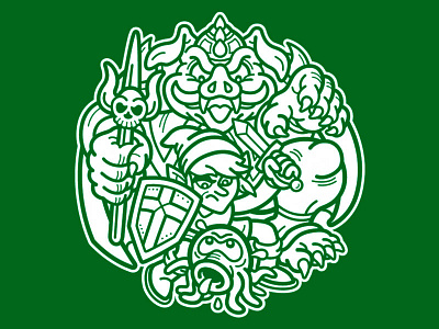 New Adventure T-shirt 80s 90s cartoon ganon link nes nintendo octotok tshirt vector zelda