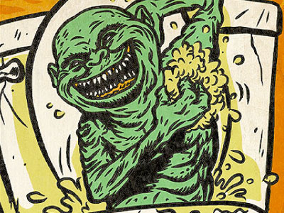 Ghoulies Bath bath gross halloweirdos horror monster movie toilet