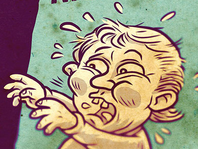 No Attachments baby comic crying doll texture zombie