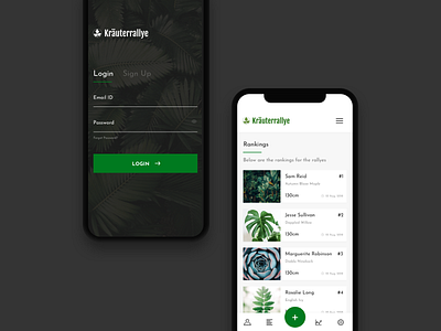 Mobile App app design login login design login page plant plant app ranking ui ui elements uidesign ux process uxdesigner