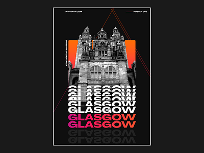 Kelvingrove Art Gallery and Museum, Glasgow Poster Design dark mode designer geometric design glasgow gradient design illustration poster poster design shapes