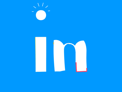 LinkedIn logo animation animated gif animation looping social media